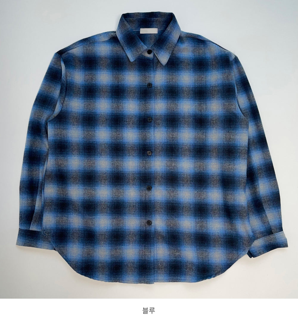 Wool checkered shirt