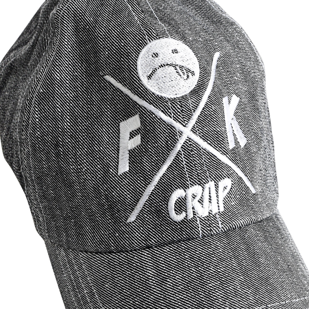 VILLAIN DENIM BALL CAP (BLACK)