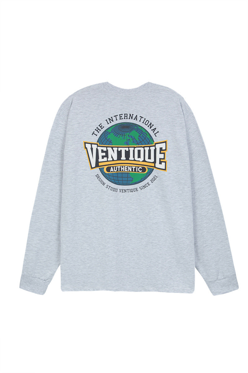 VENTIQUE Authentic long T 5color