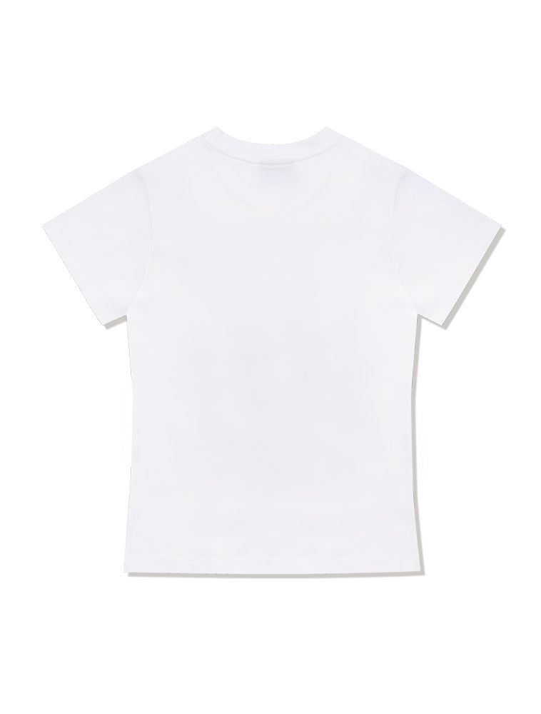 Women's Fruit Span Single Jersey Short Sleeve T-Shir WhitePink(FCD2TS512W)