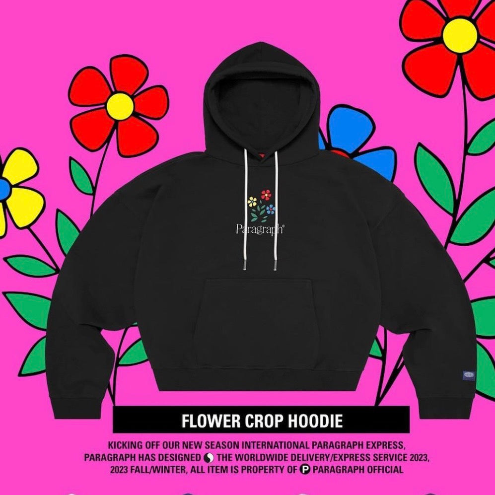 Paragraph FLOWER CROP HOODIE