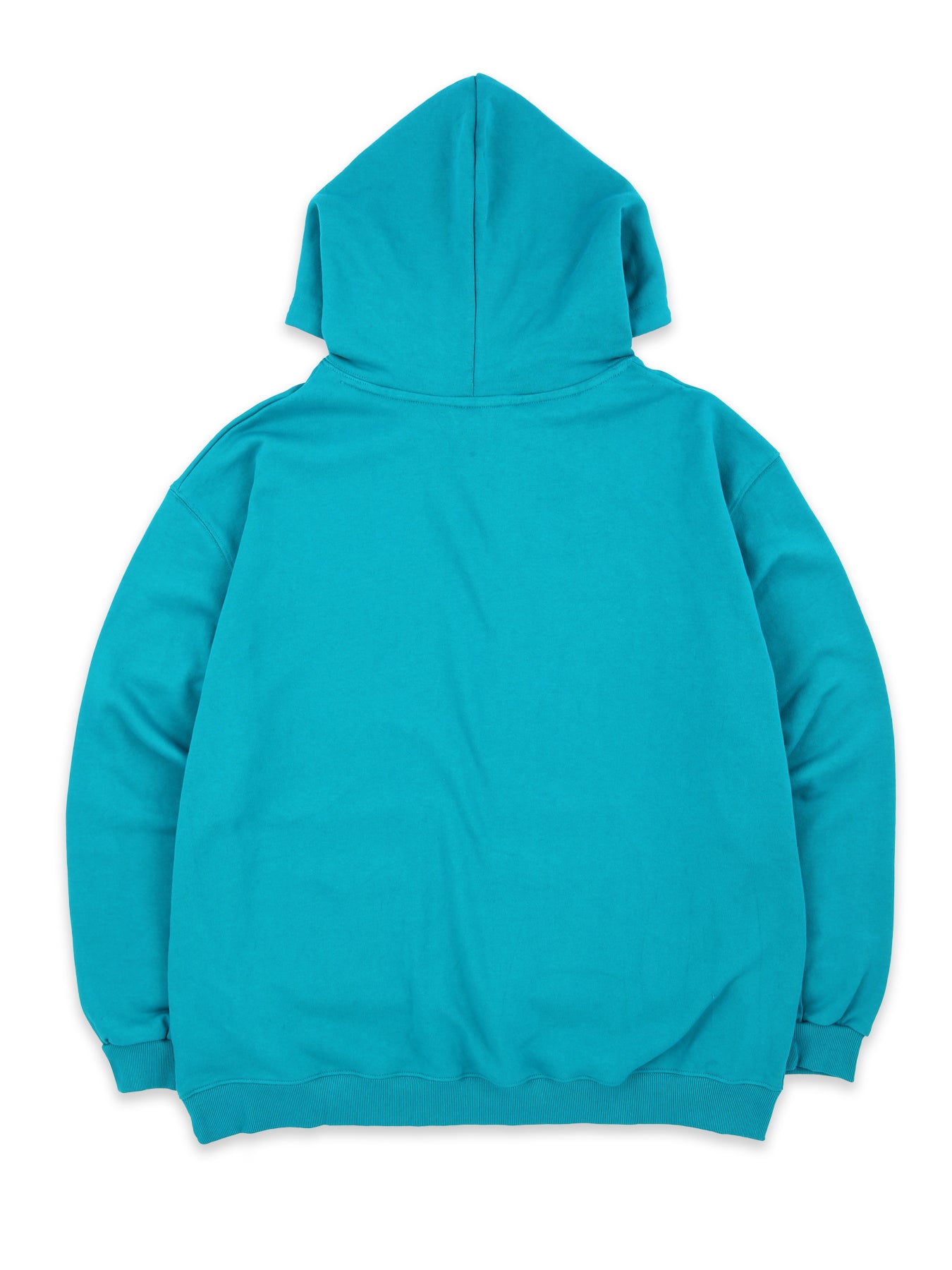 Double_Pocket Hooded Sweatshirt TURQUOISE