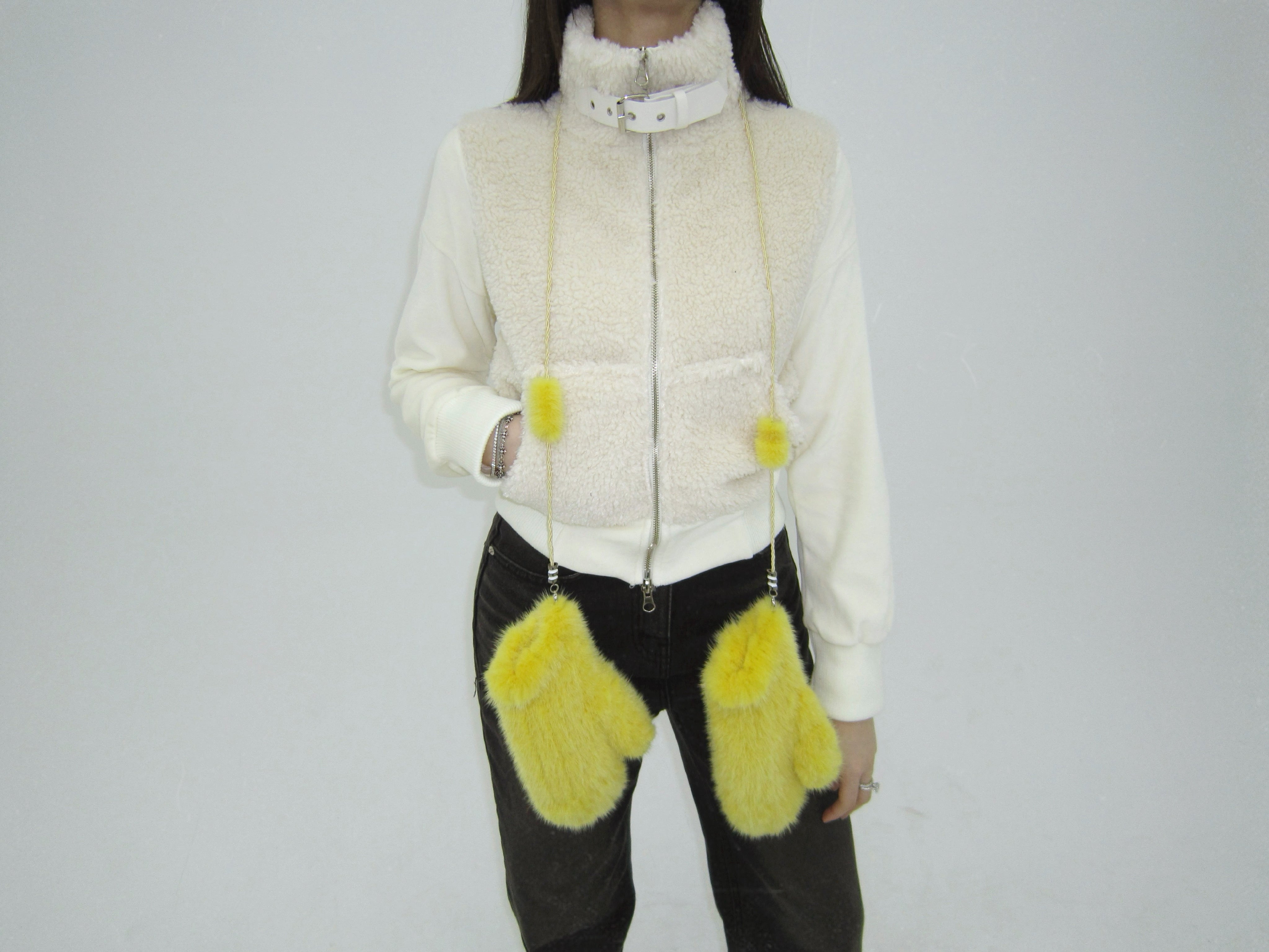 Vela fur zip-up