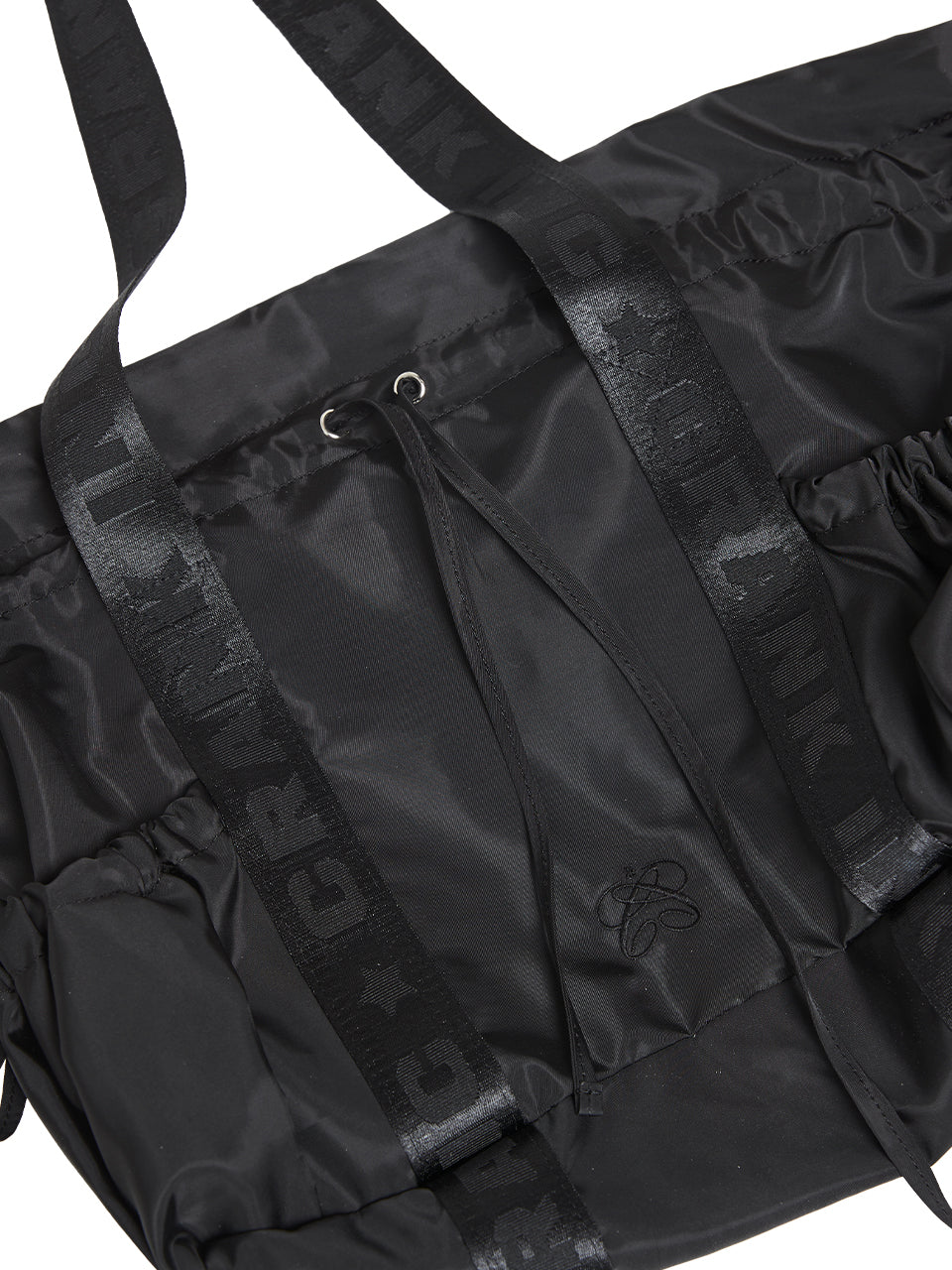 POCKET STRING SHOULDER BAG_BLACK