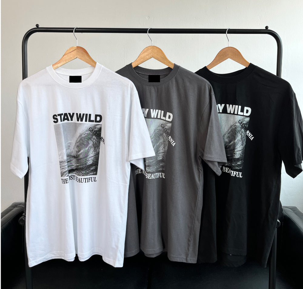 Stay Wild Short T-shirt(3color)
