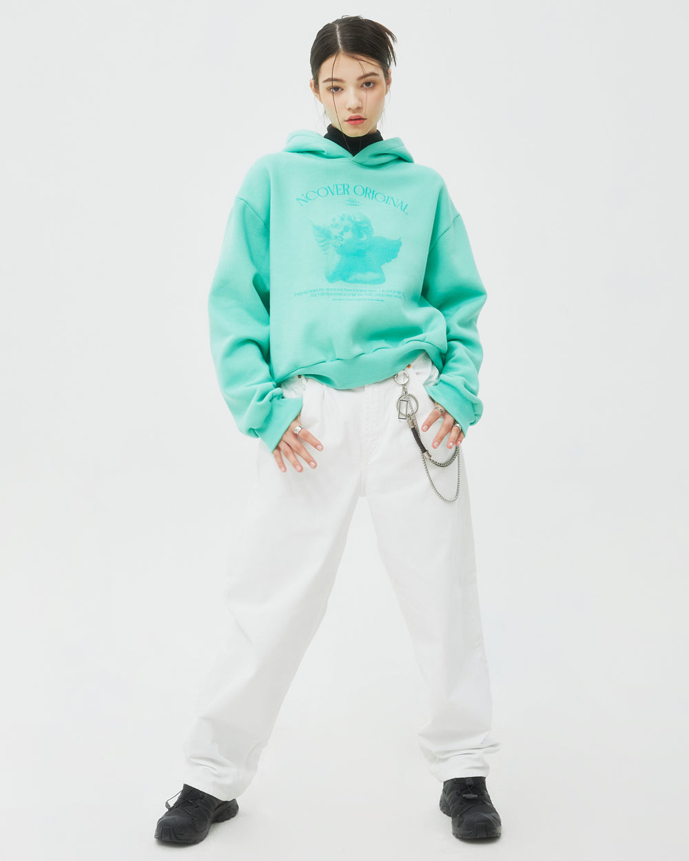 PLASTER CAST HOODIE-MINT