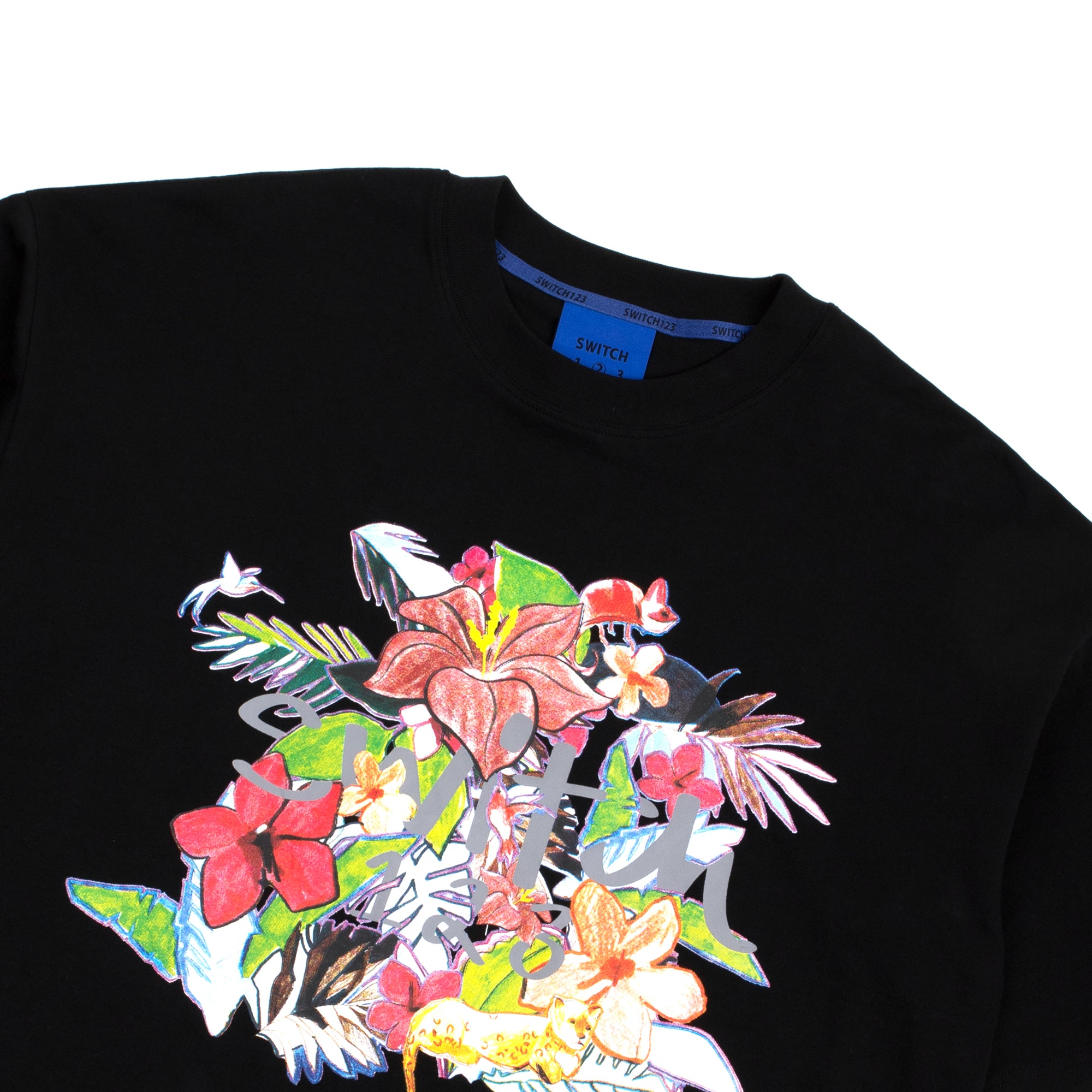 EXOTIC FLOWER T-SHIRT(UNISEX)_SWS3TS10BK