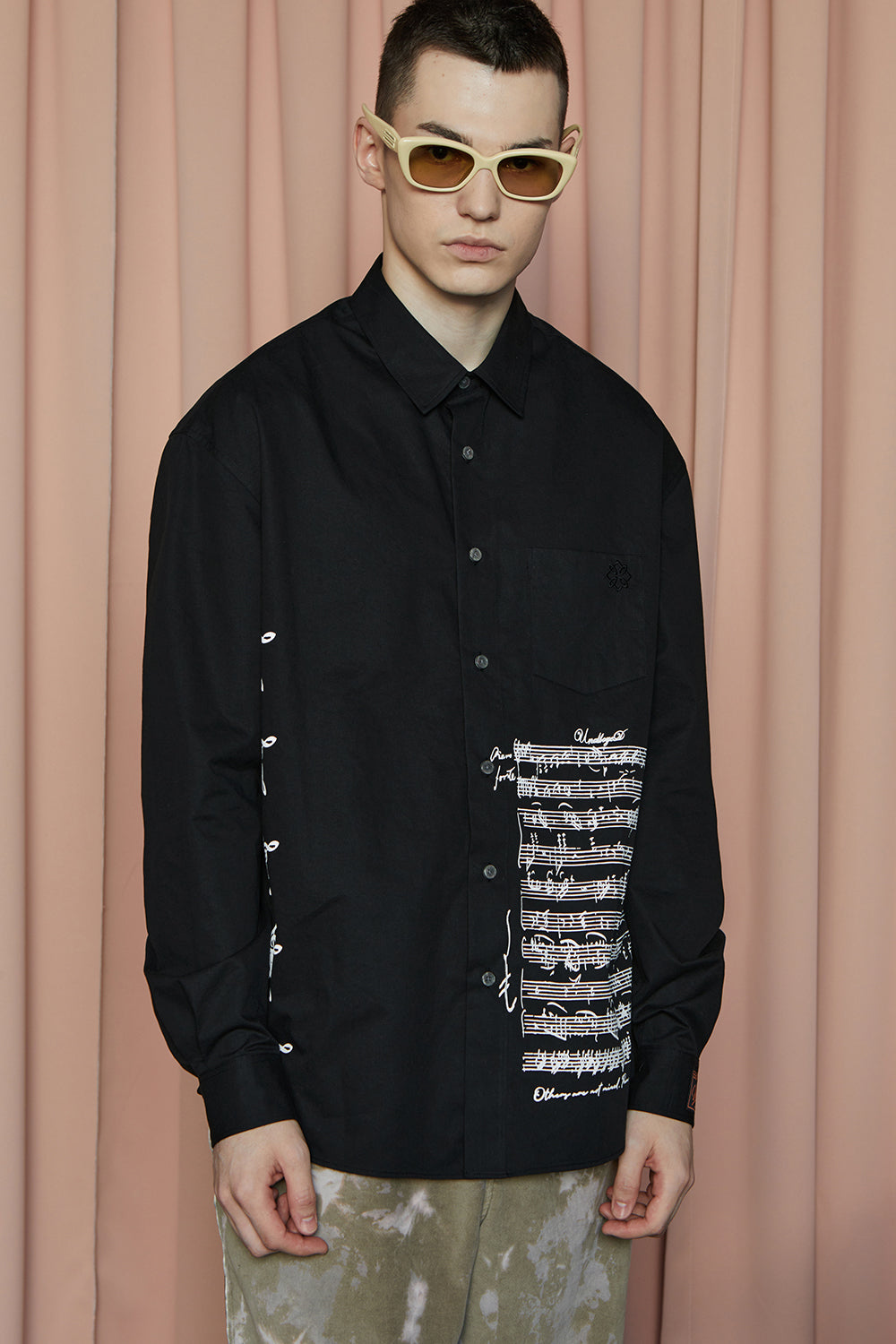 SHEET MUSIC SHIRT / BLACK