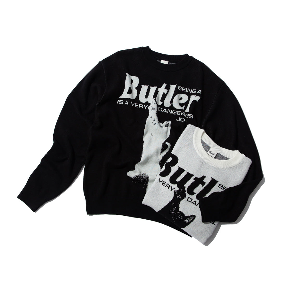 CAT BUTLER Knit Sweater (WHITE)