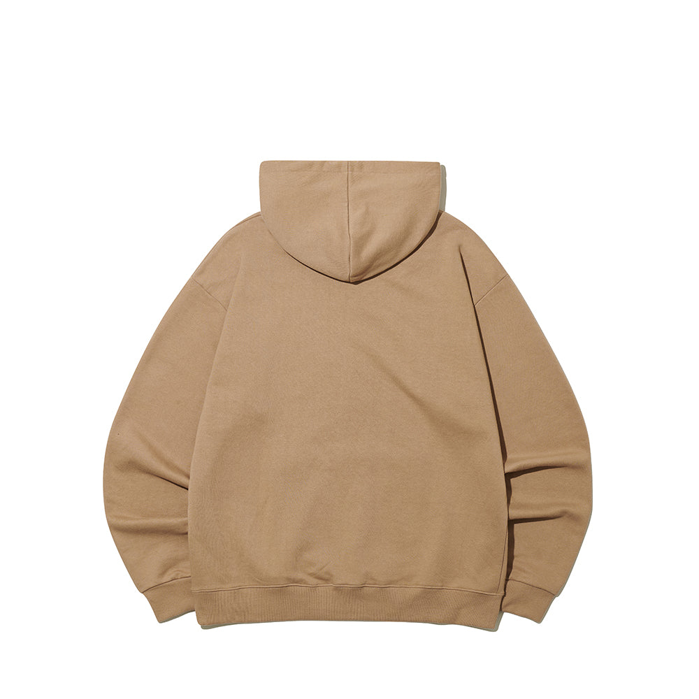 BASIC LOGO HOODIE BROWN