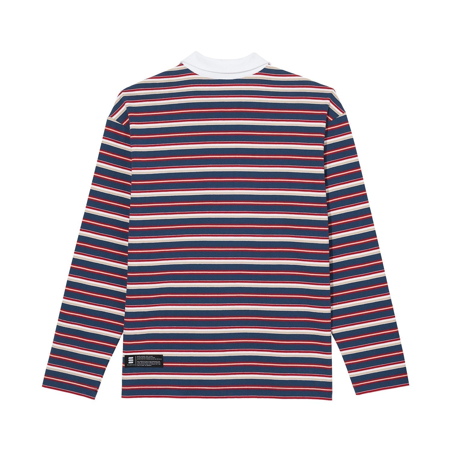 STRIPED POLO LONG SLEEVE [NAVY]