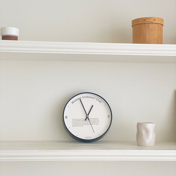 Lettering Silent Wall Clock