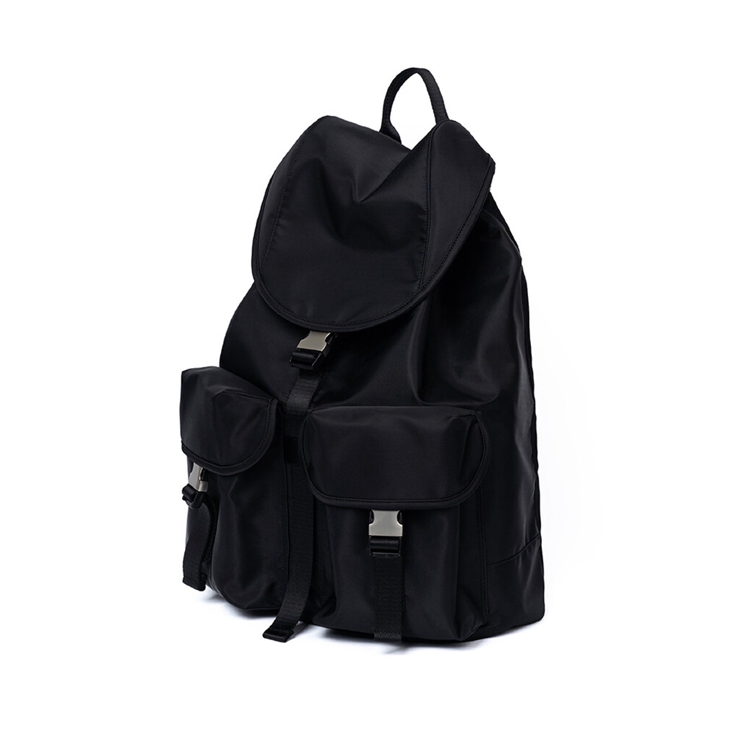 [After Pray Edition] 2-Pocket Nylon Cargo Rucksack (Black&Nickel)