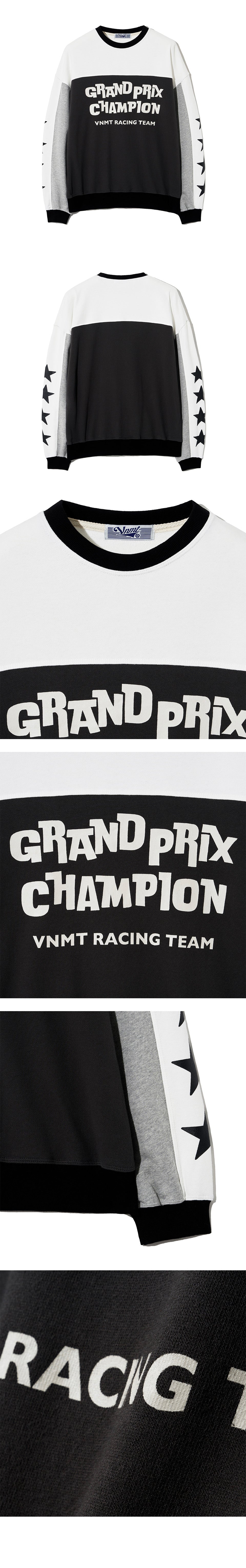 Grand prix star sweatshirt_charcoal