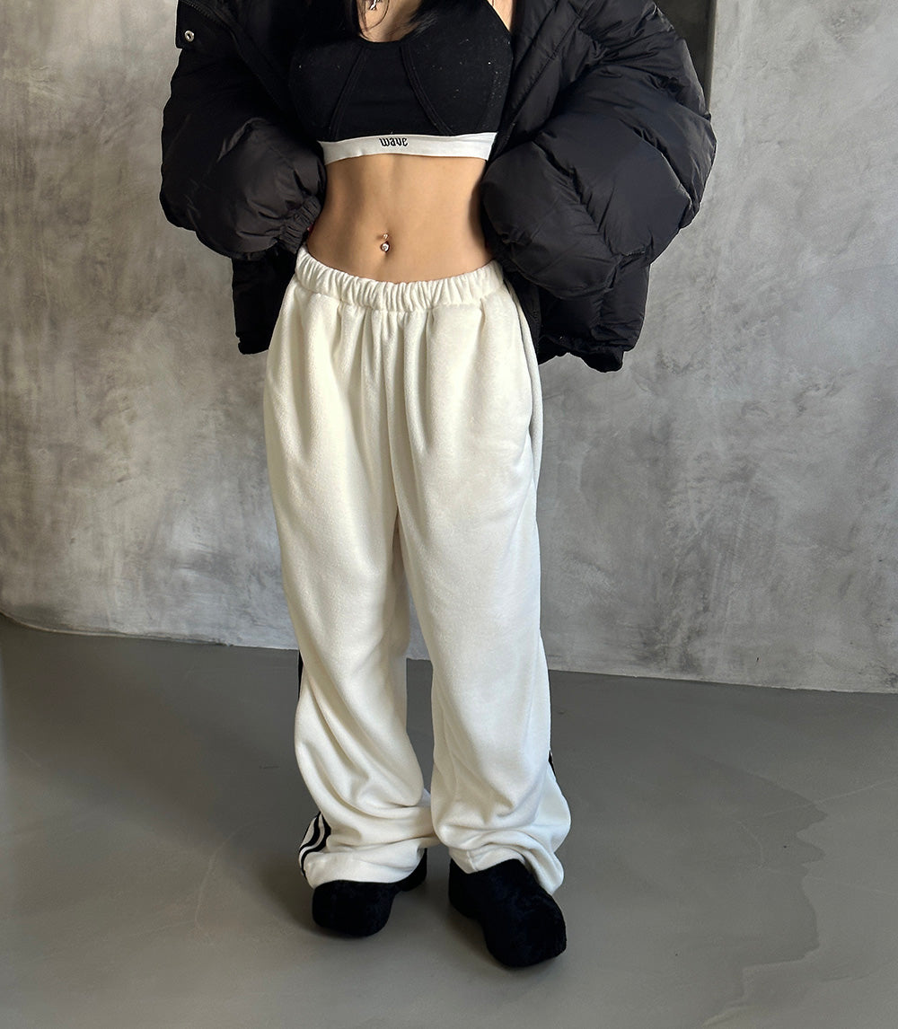 Fleece Track Wide Pants