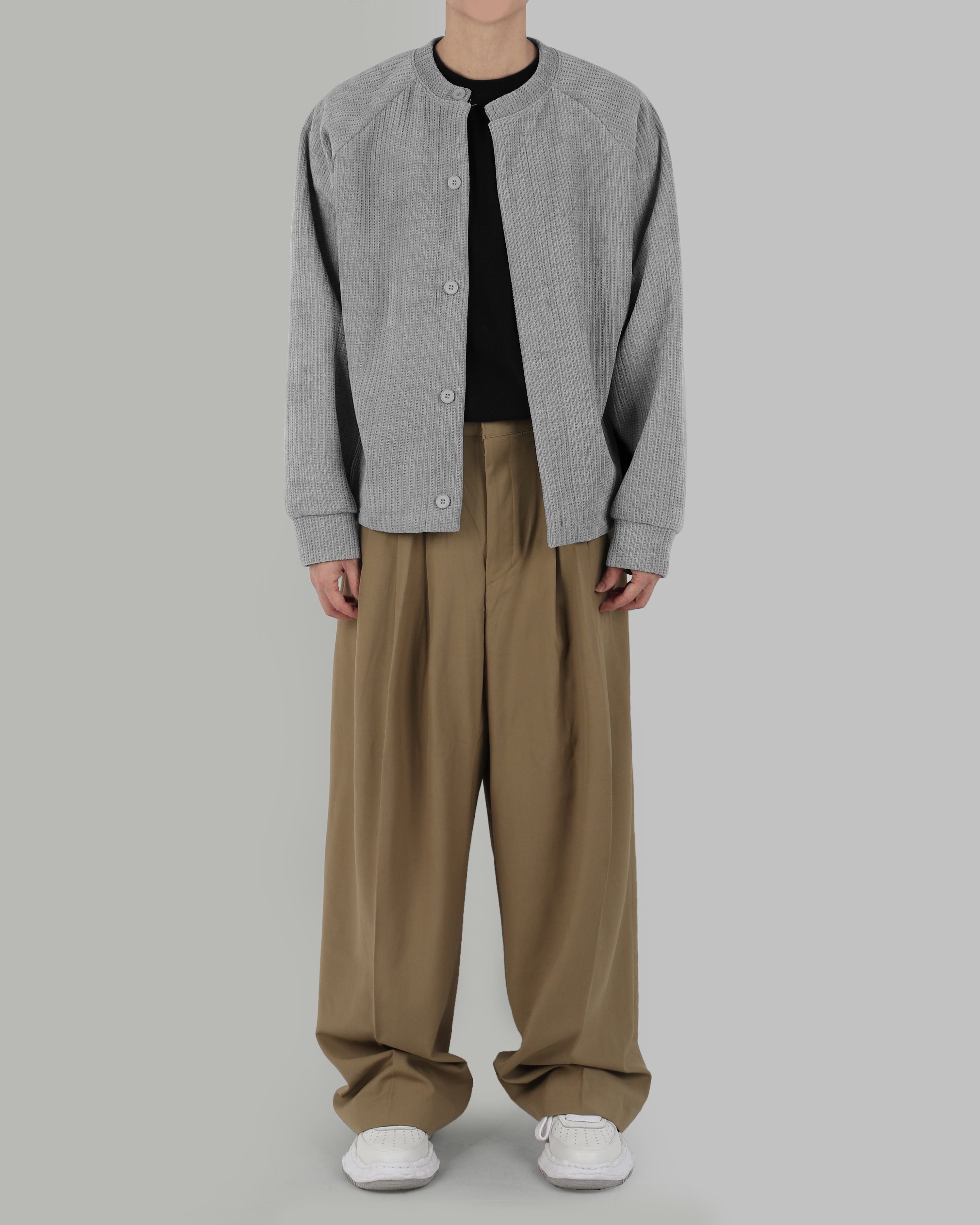 Multi tuck wide slacks