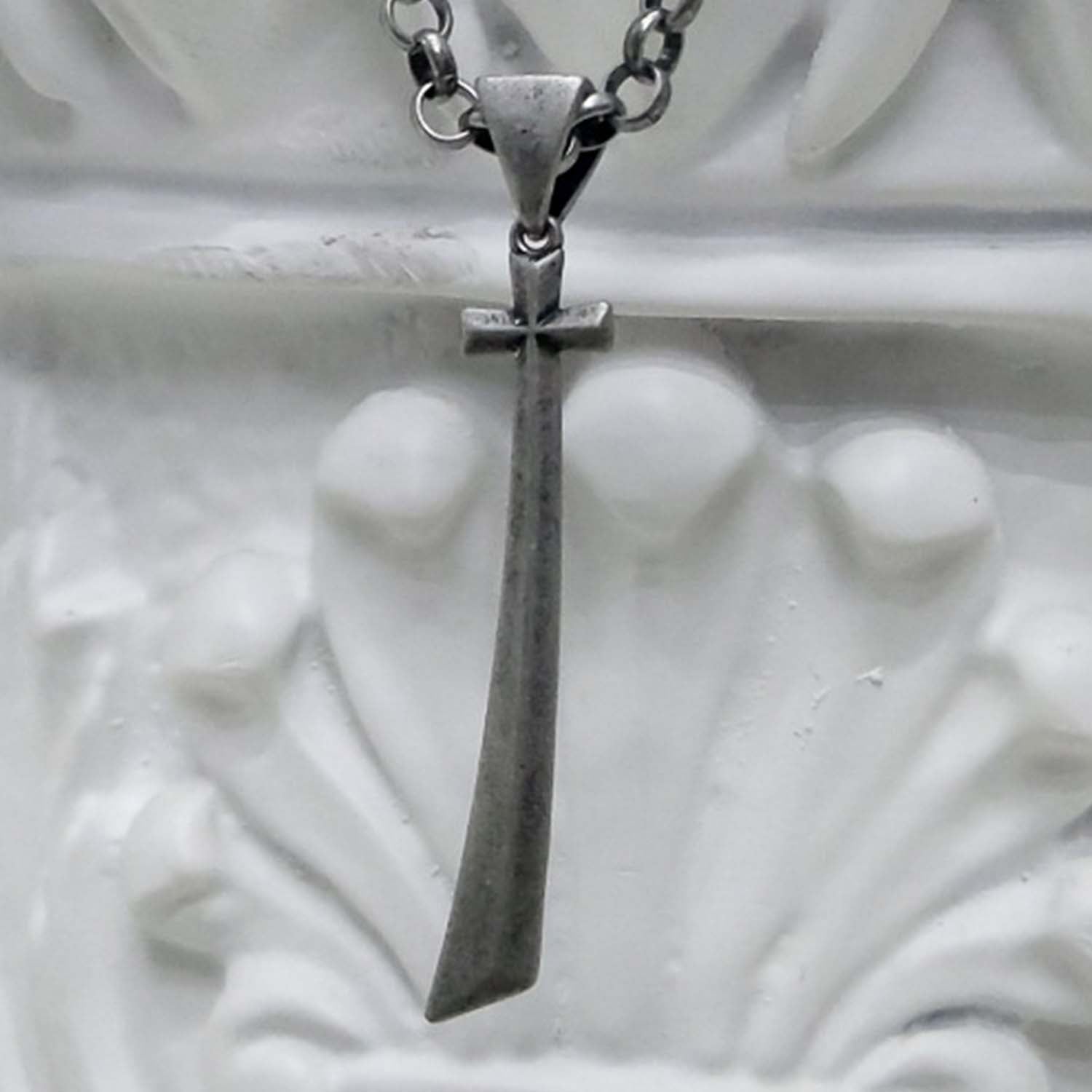 [BLESSEDBULLET]soild cross necklace_MEDIUM