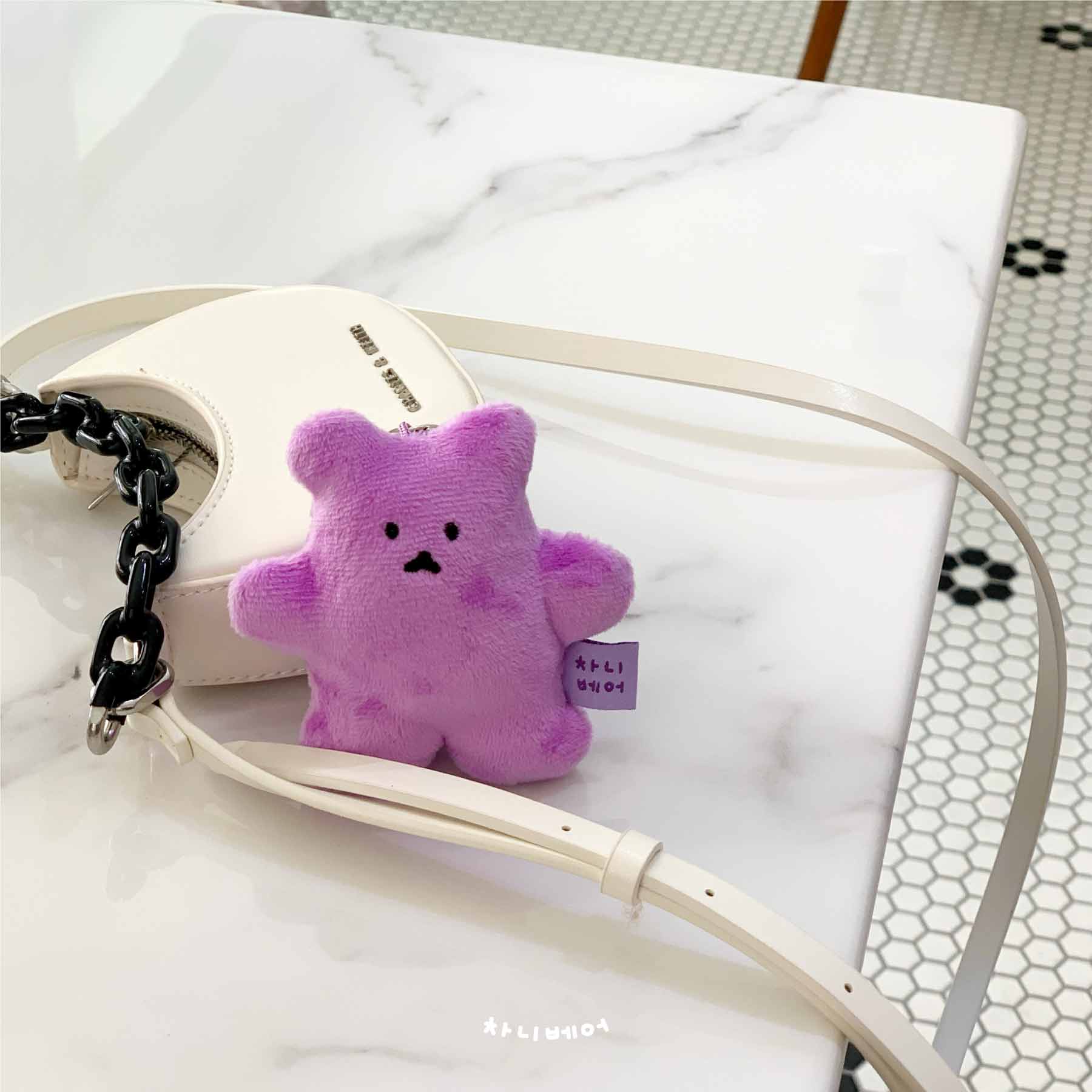 bubble gum chanibear keyring