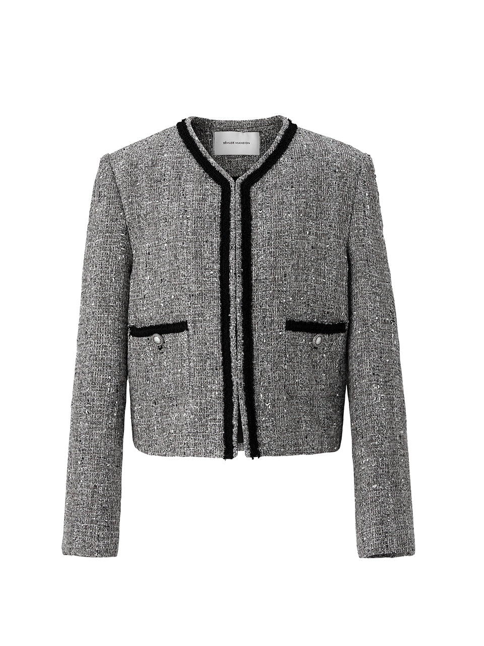 Tweed classic jacket - Gray