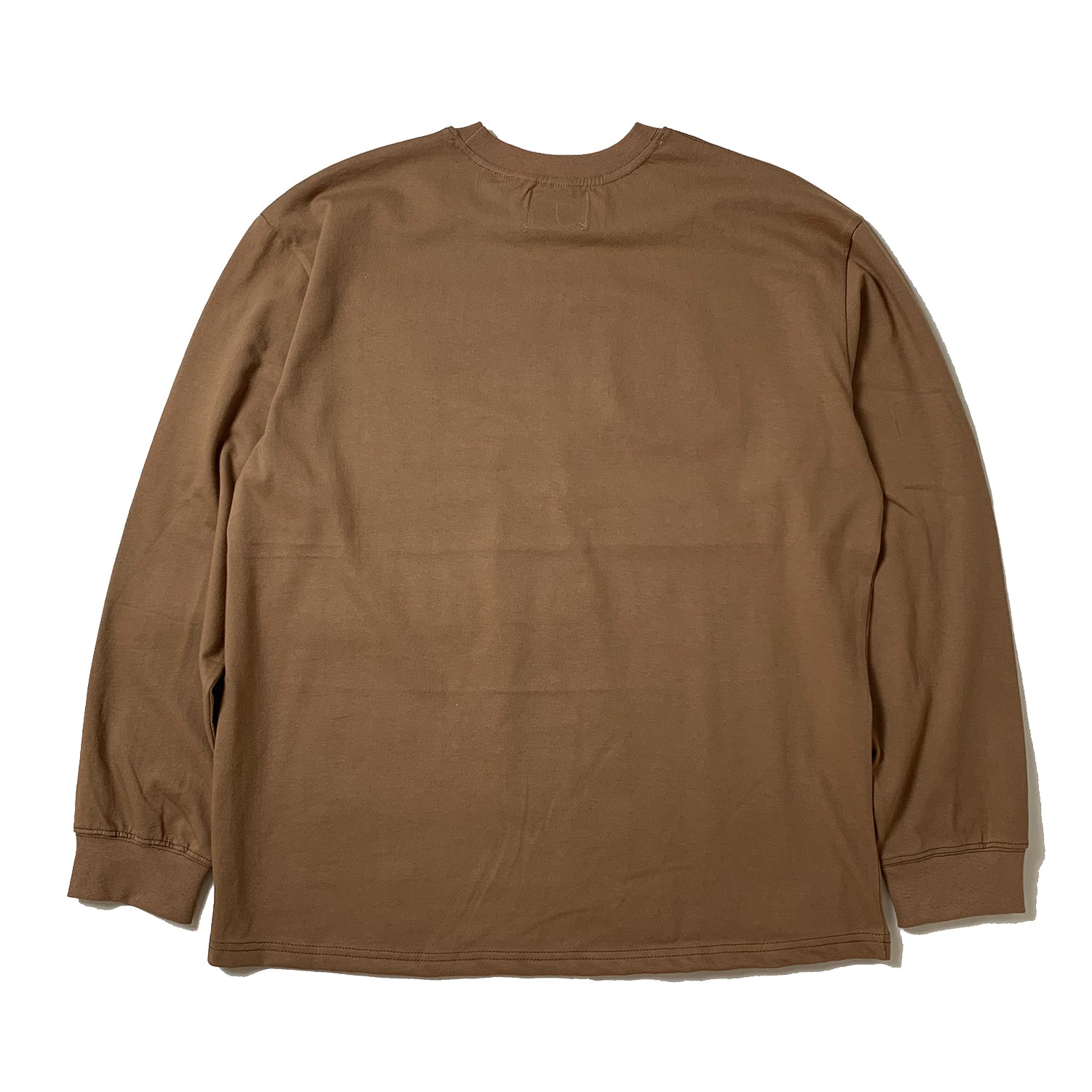 STICKY GHOST LONG SLEEVE T-SHIRT LIGHT BROWN