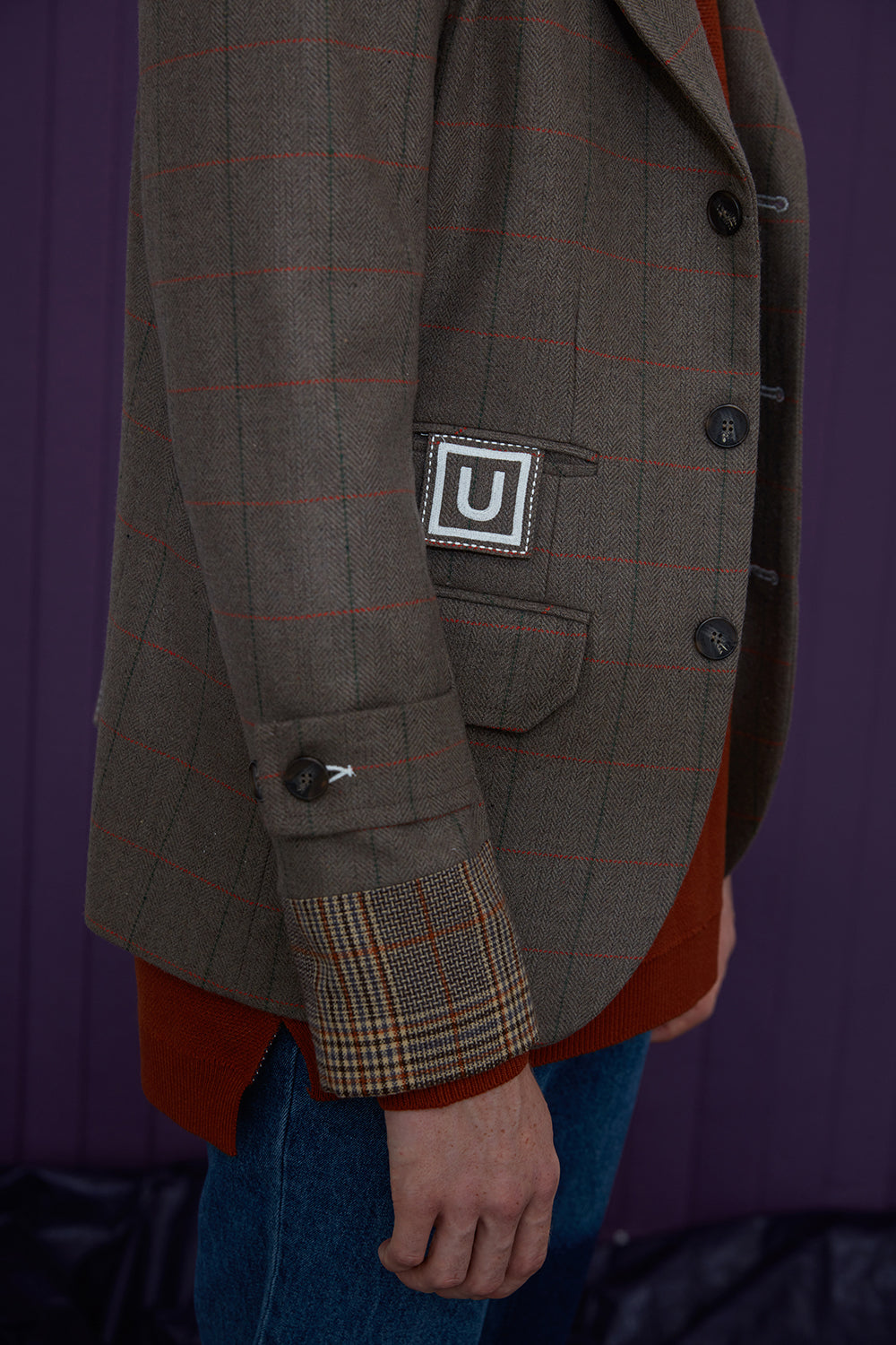 WOOL CHECK JACKET