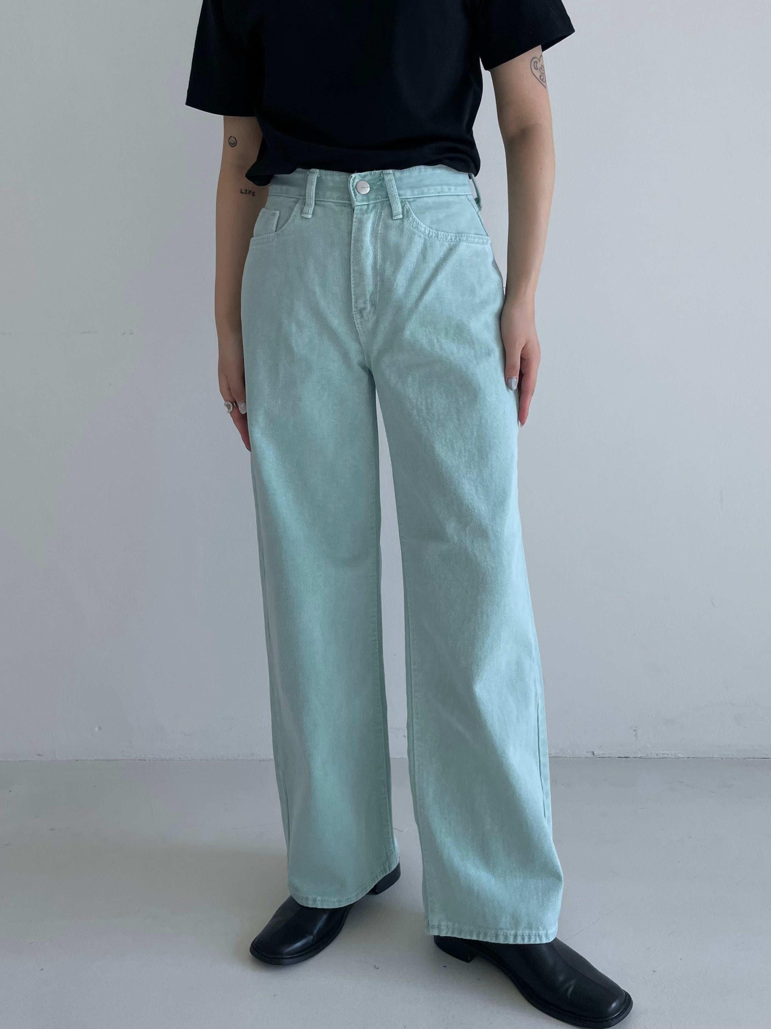 Color pastel pants (2color)