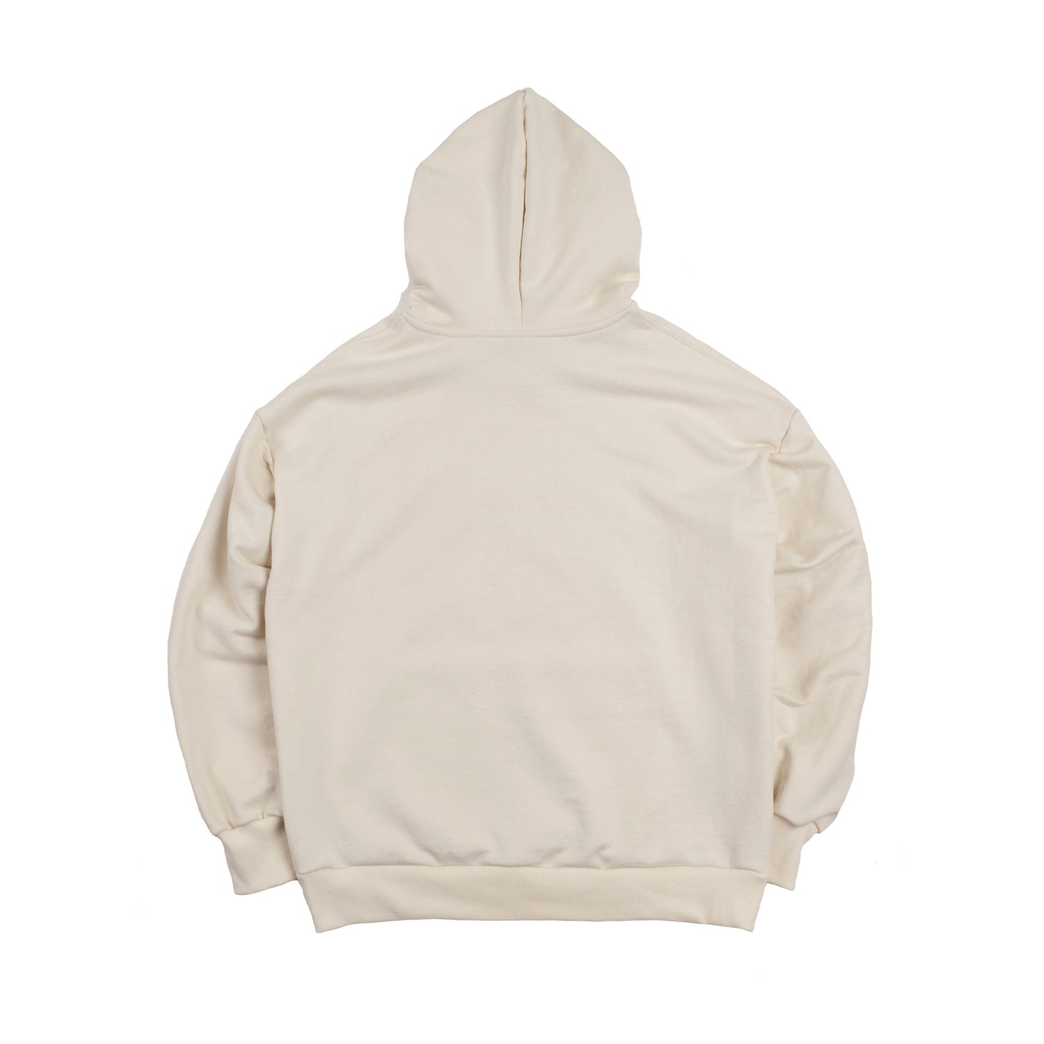 EMB LOGO HOODIE cream