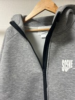 smoke girl knit zip hoodie