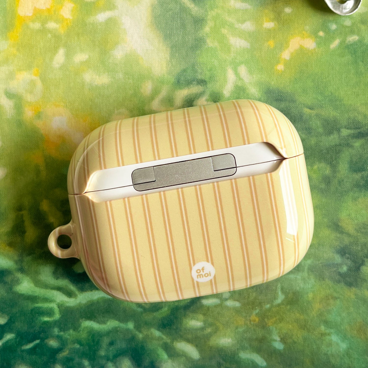 butter yellow hard glossy airpods case