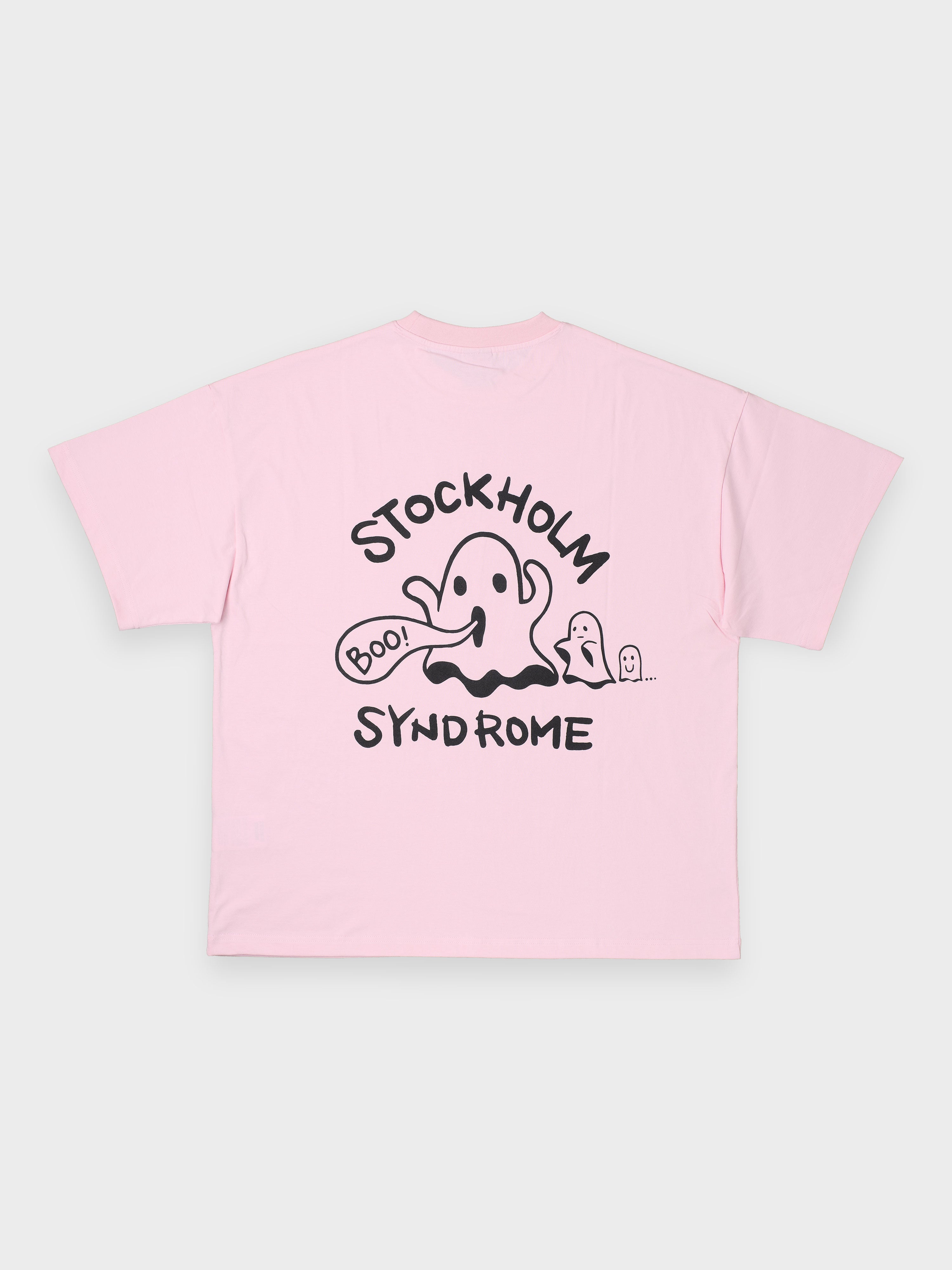 OVERSIZE FIT GHOST TEE - PINK / S24STS08-PINK