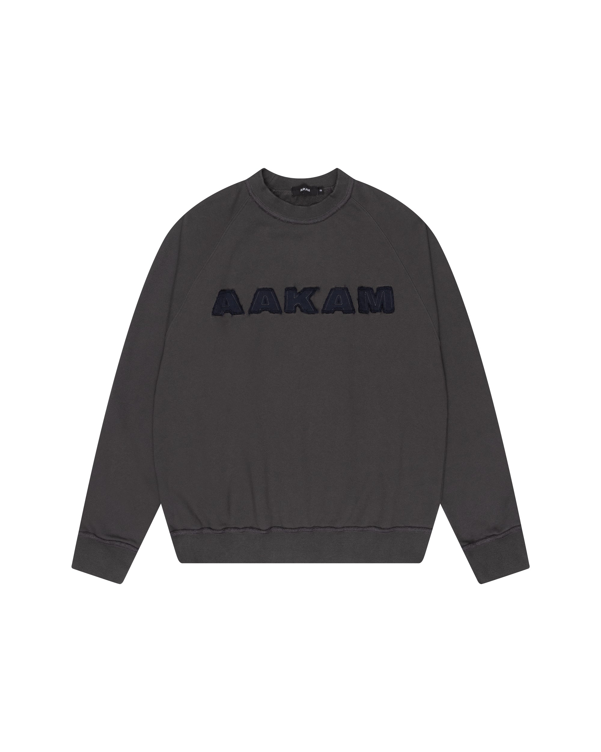 Logo Patch Raglan Sweatshirt (Dark Gray)