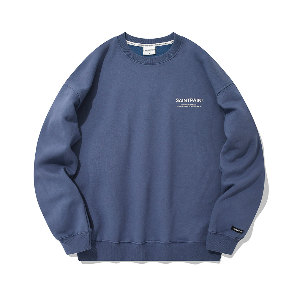 SP VARIATION LOGO CREWNECK-BLUE