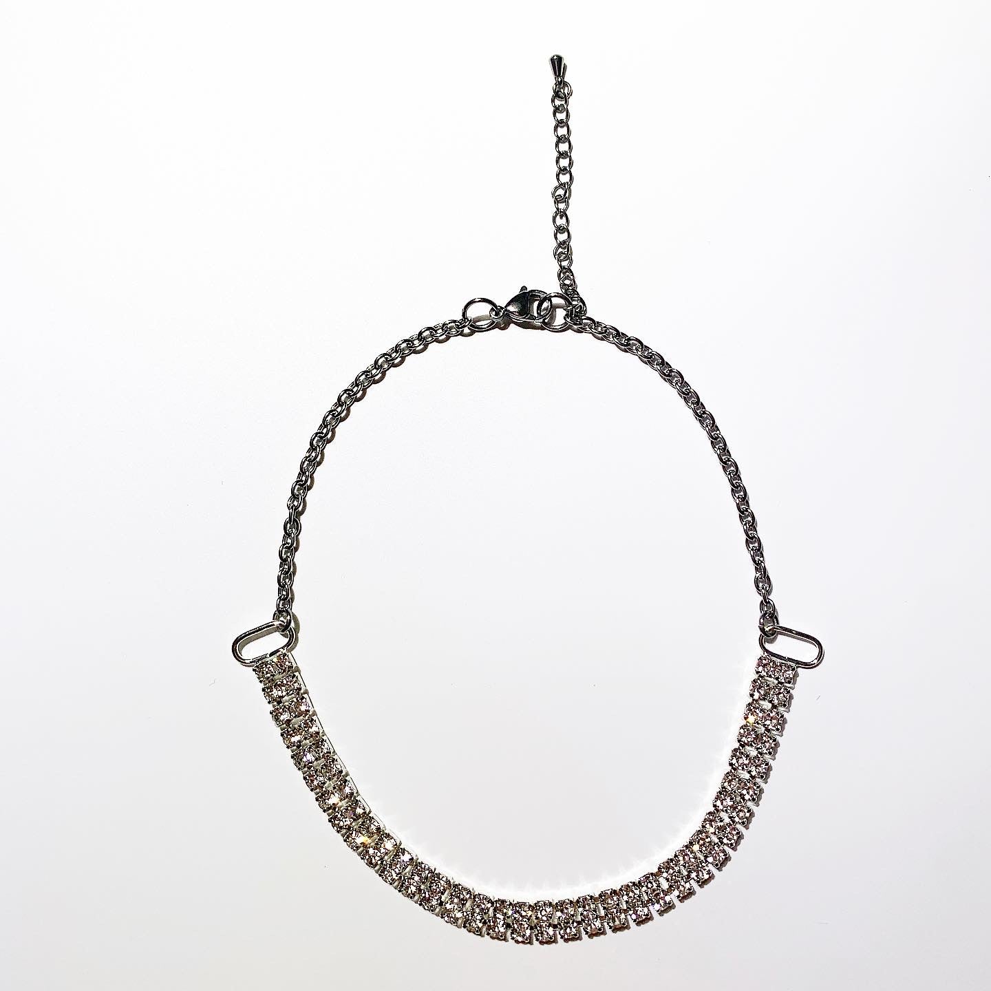 Neck layered shine choker