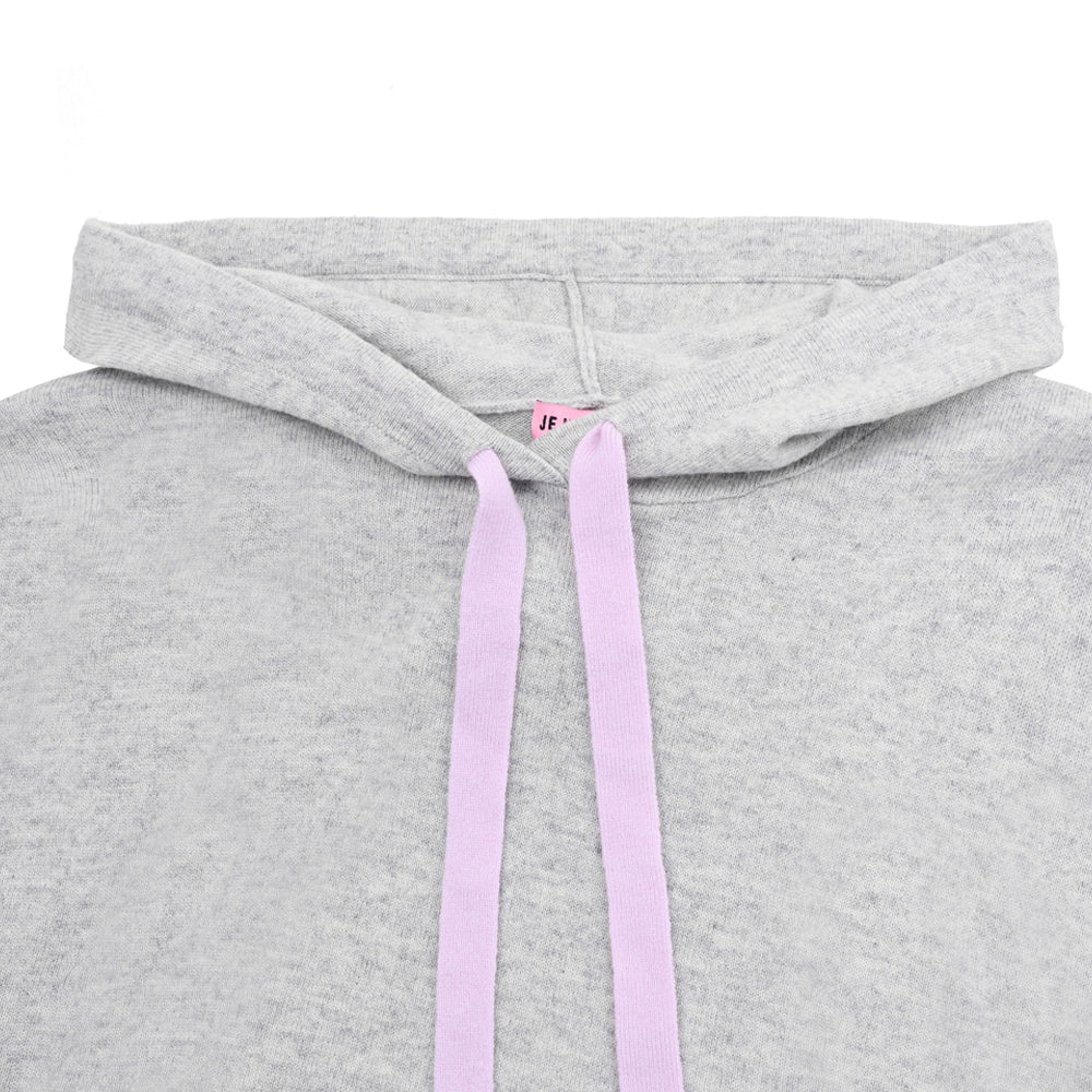 STRING HOODIE_MELANGE GREY