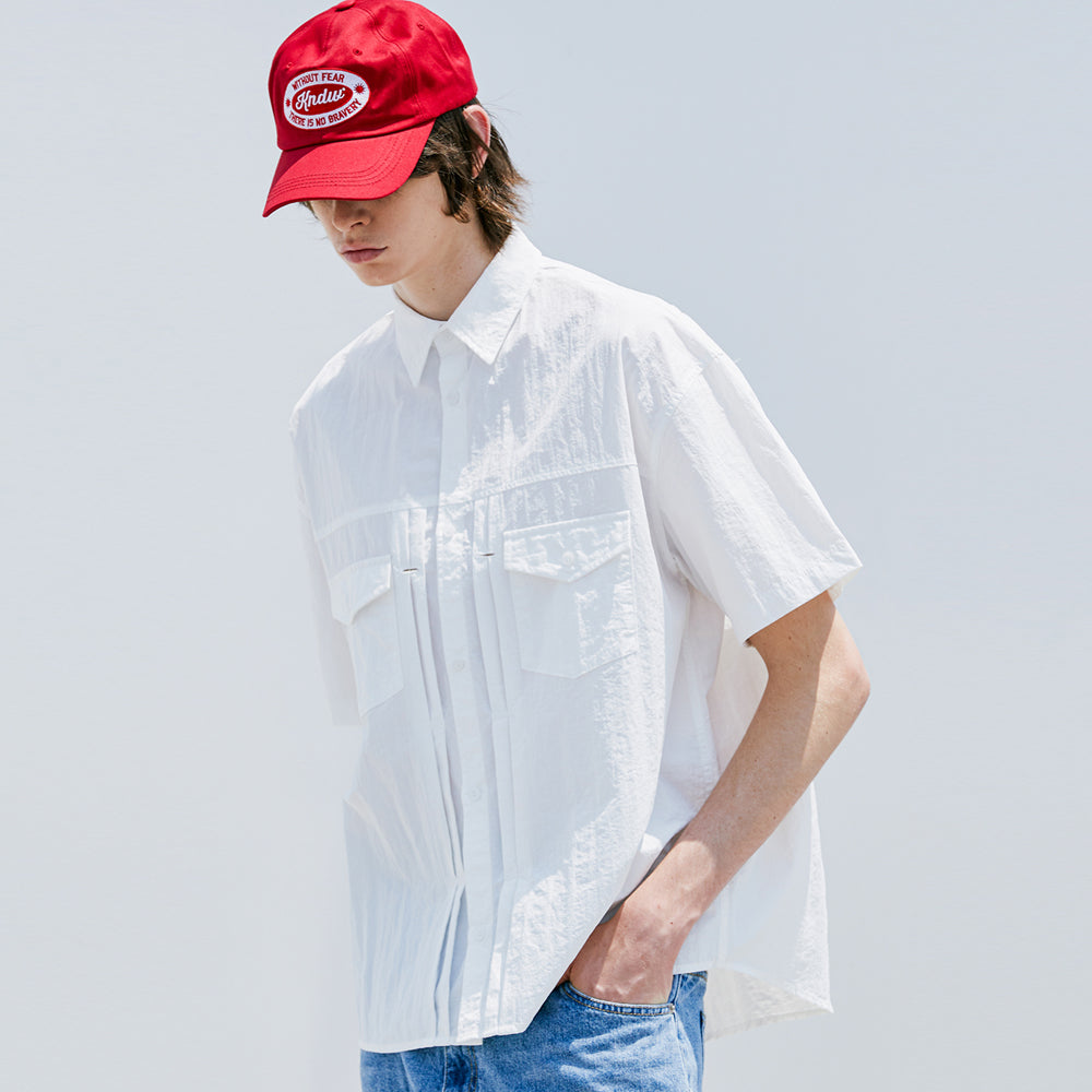 2ND TYPE TRUCKER NYLON SHIRT WHITE