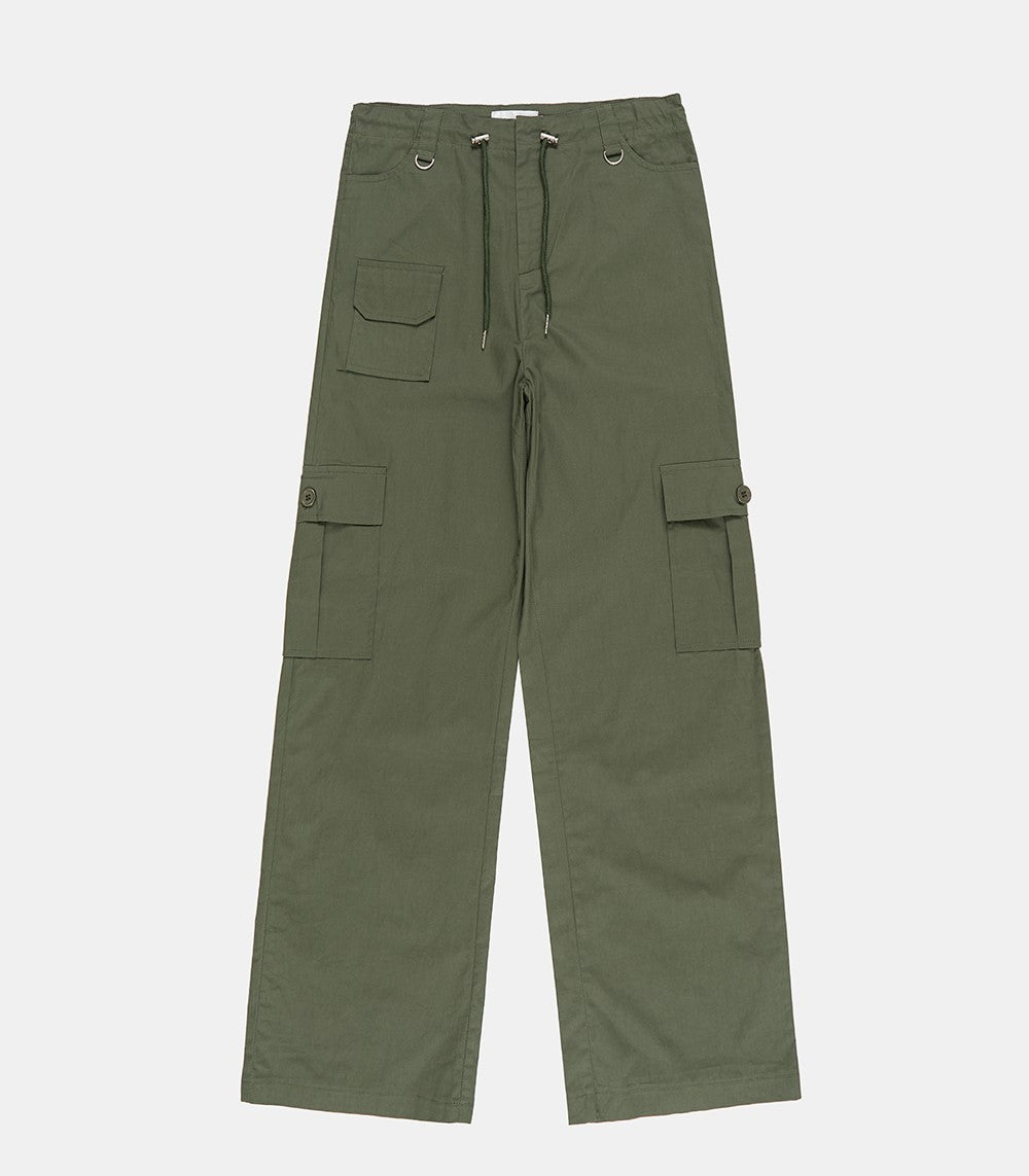 Ringo pocket wide cotton cargo pants