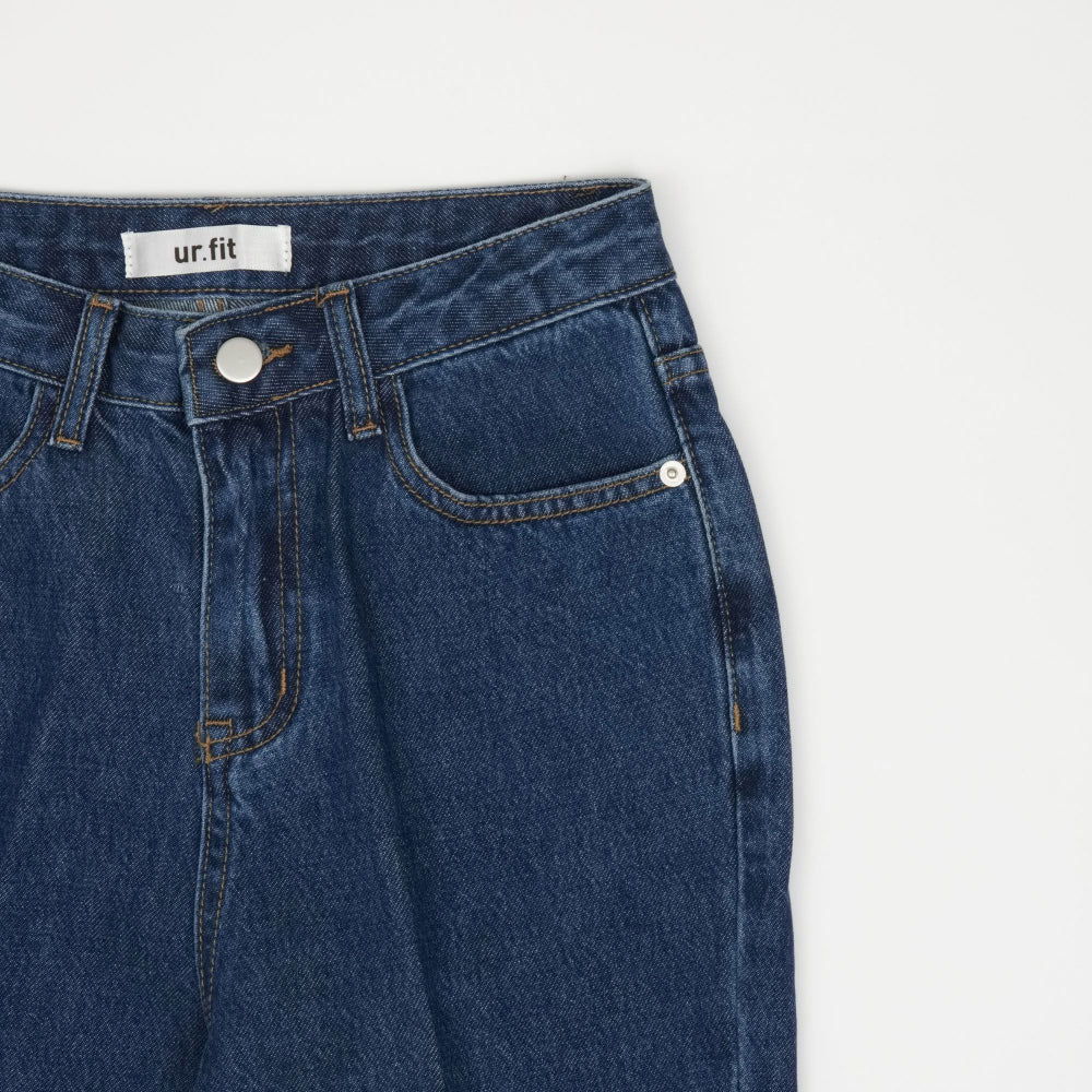 BOOT CUT ROLLED UP NON-SPAN DENIM [6639]