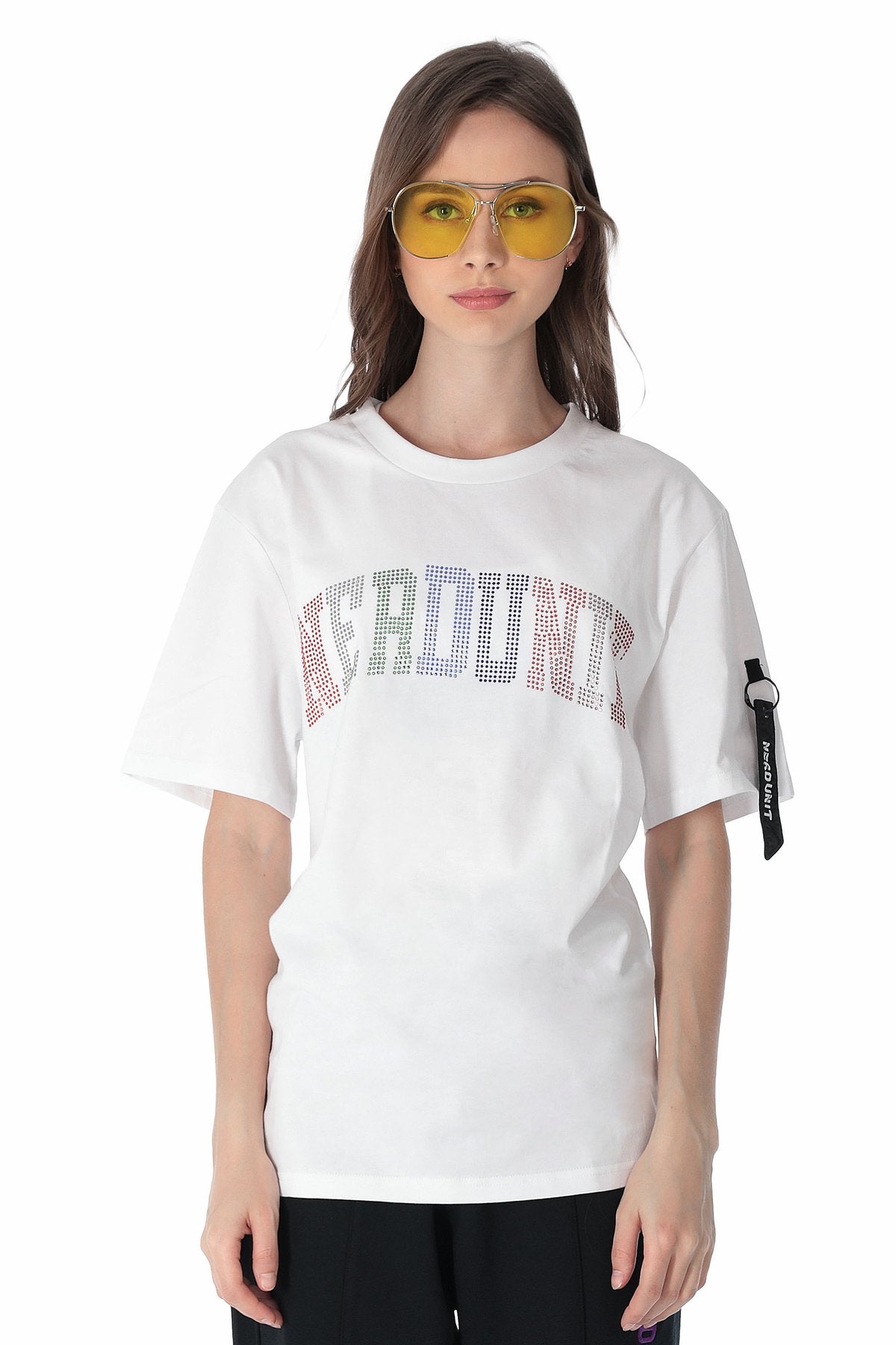  RHINESTONES COLLEGE TEE