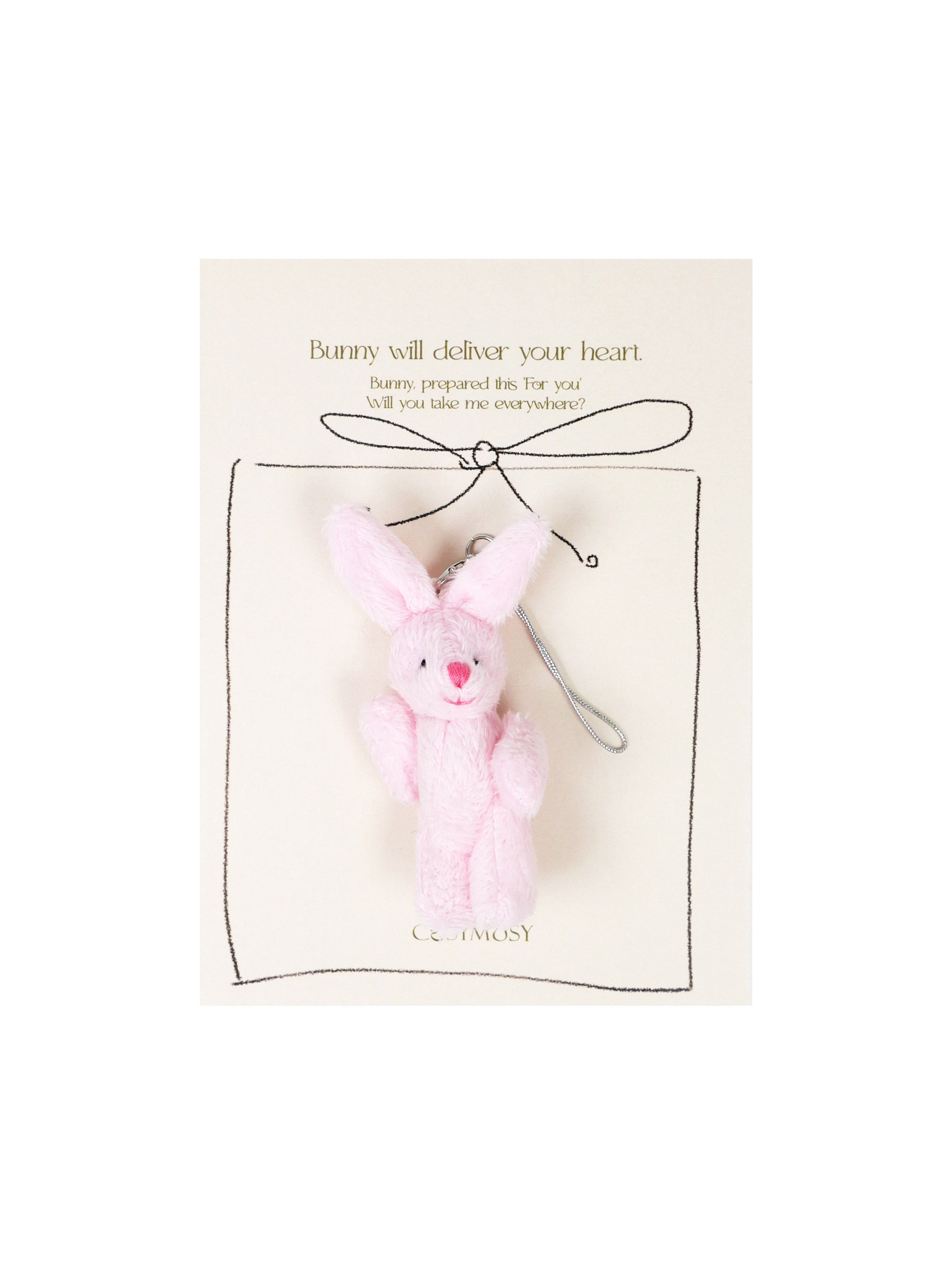 Cosymosy 'For you' Bunny Keyring Card - 5 Color