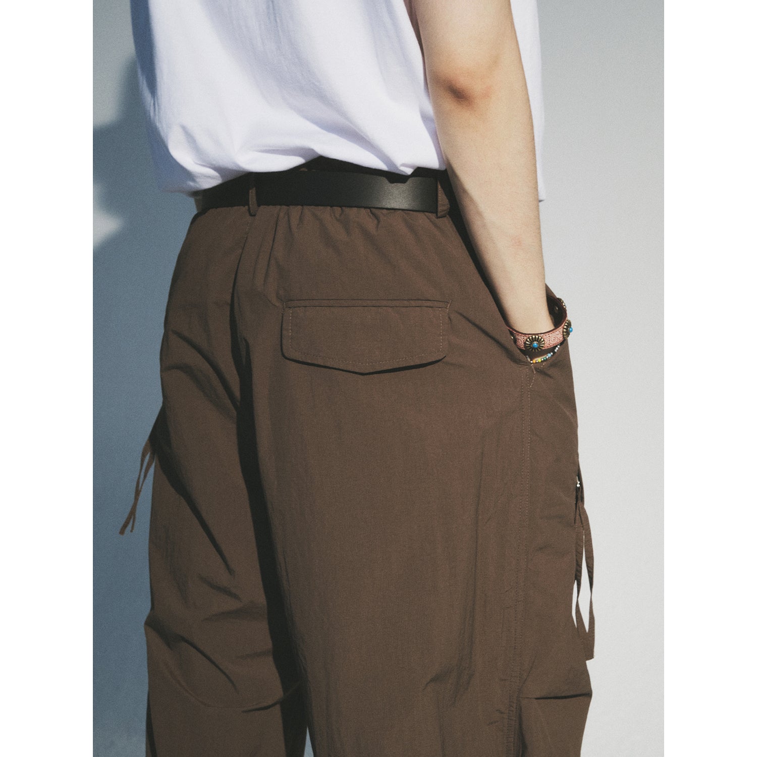 REFINE NYLON PARACHUTE PANTS_BR