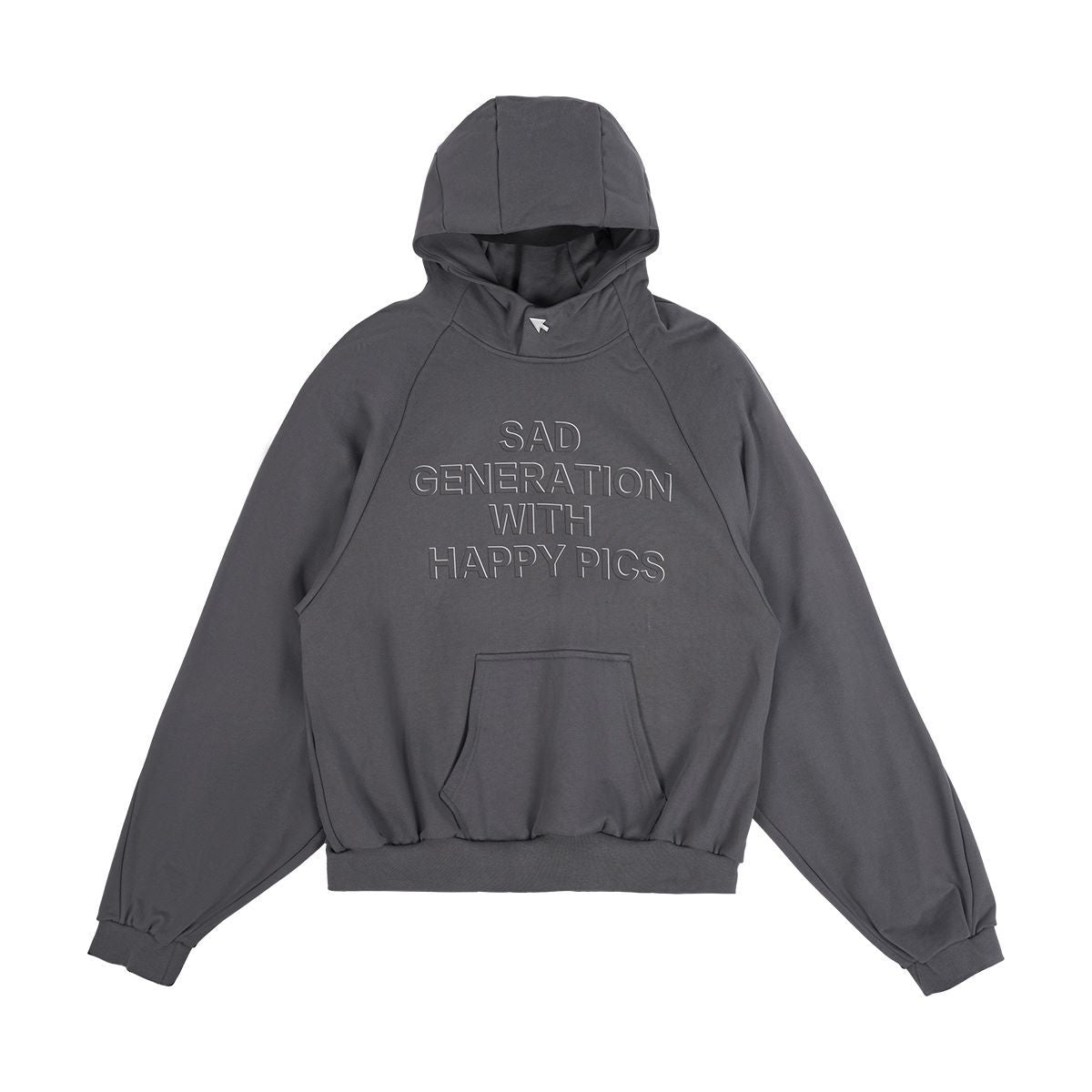 FMACM 23AW Letter Print Cropped Hooded Sweatshirt