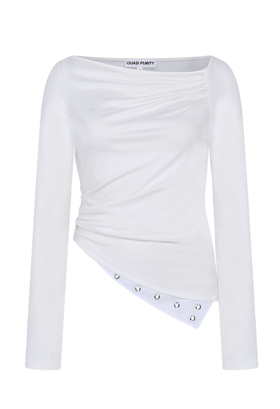 OFF- BALANCE JERSEY TOP (WHITE)