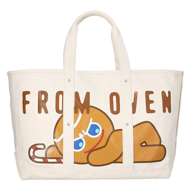 [NEIKIDNIS X COOKIERUN] GINGER BRAVE TOTE BAG LARGE / ECRU