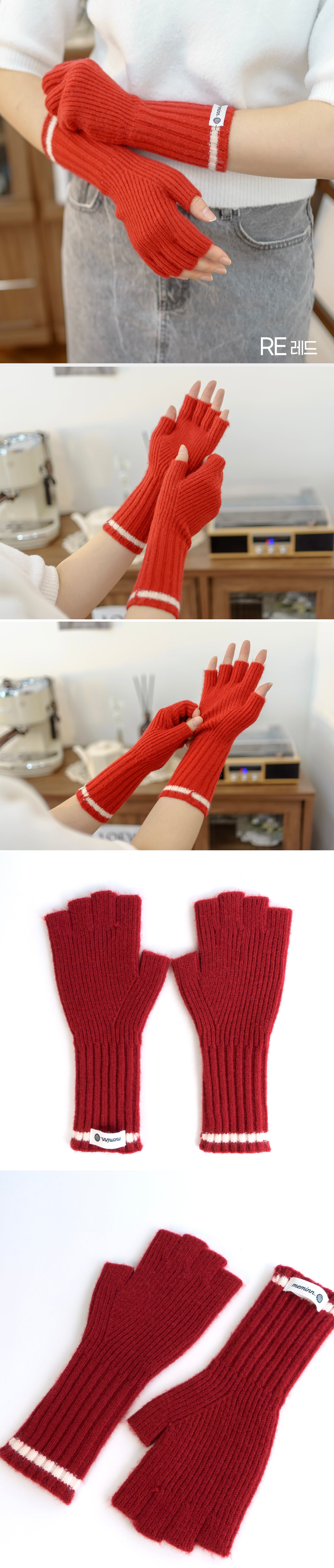 ton hart finger gloves 5colors