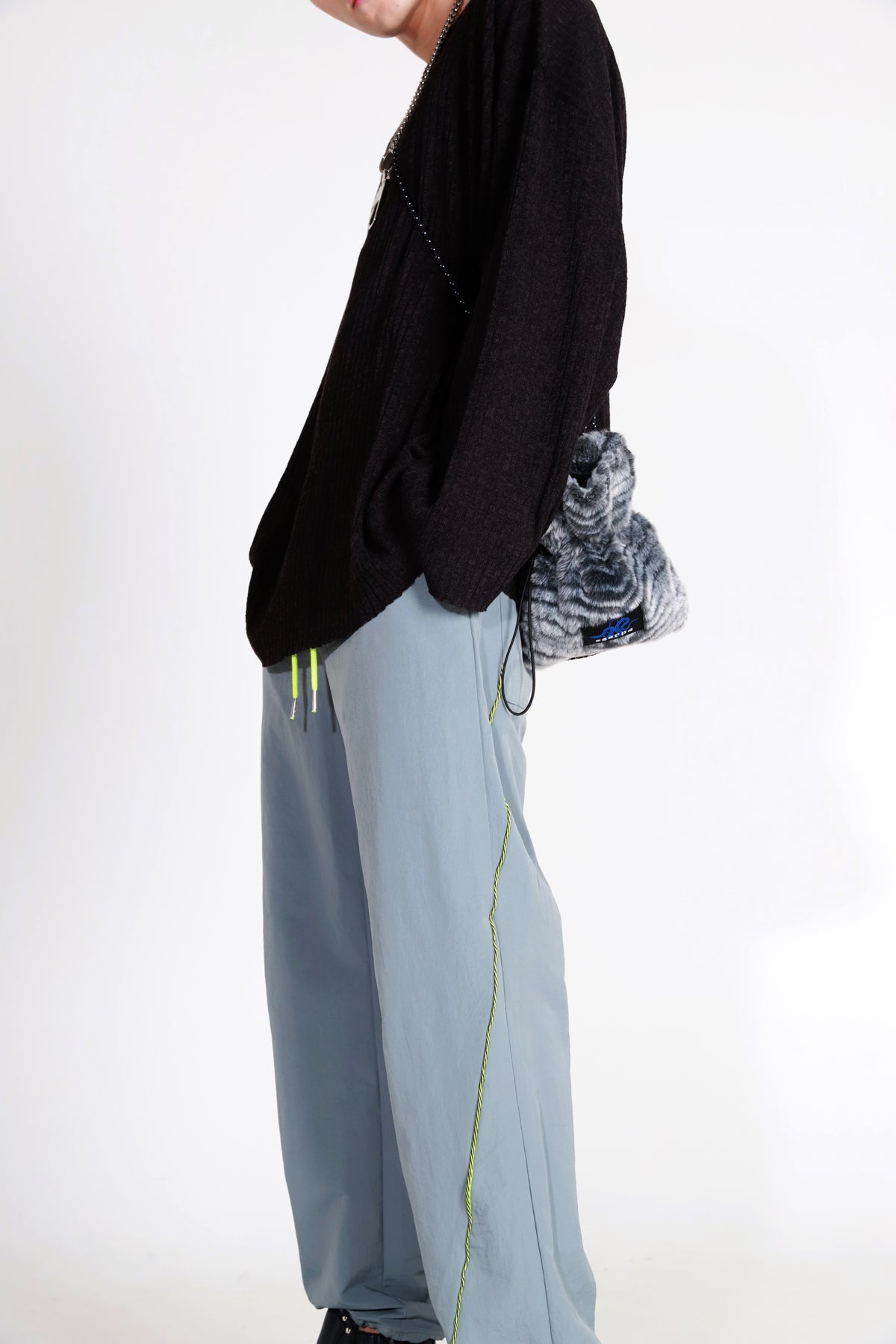 Acid Cross Line Nylon Jogger Pants