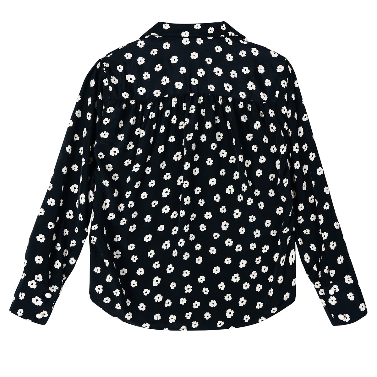 フラワーラインシャツ / FLOWER LINE SHIRT_BLACK