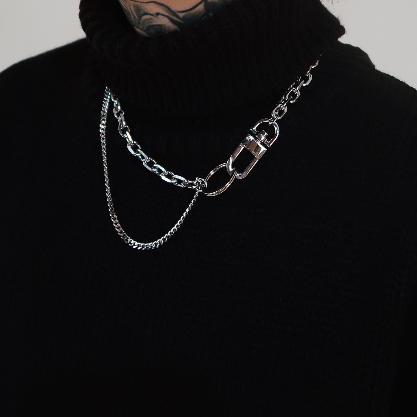 ダブルチェーンネックレス Double Chain Necklace 60 Sixtypercent