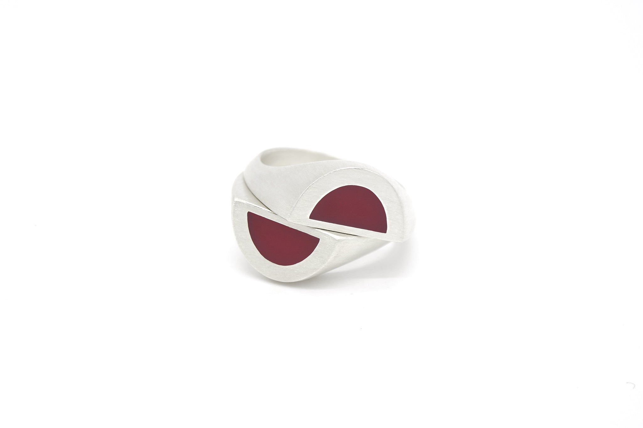 half signet ring 002 (red)