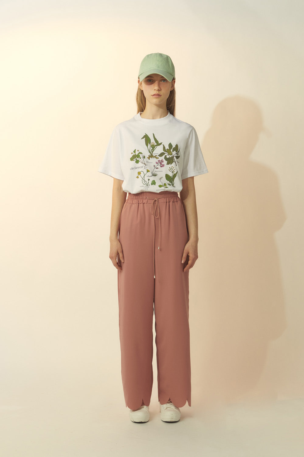 [BREEZE] Scallop Bending Wide Pants_PINK (CTD1)