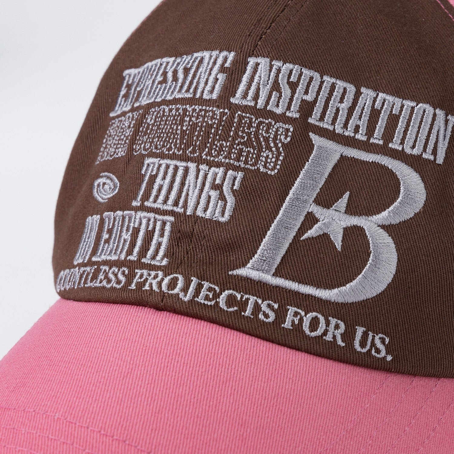 b logo ball cap [pink]